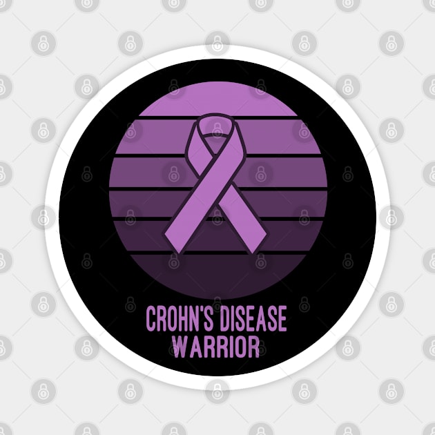 Crohn's Disease Warrior Awareness Magnet by Color Fluffy